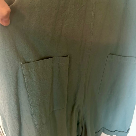 Women's Gray-Blue Casual Overalls - Picture 4 of 5